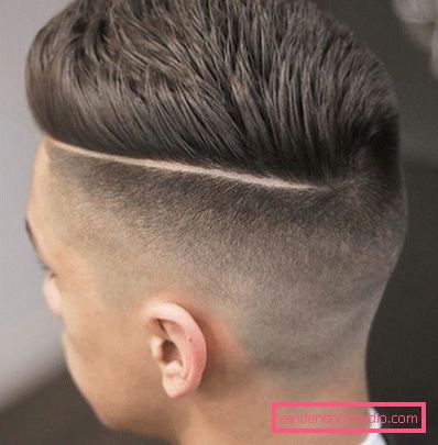 Tecnologia masculina de corte de cabelo rebaixada
