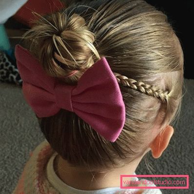 Pigtails para meninas - penteados infantis simples